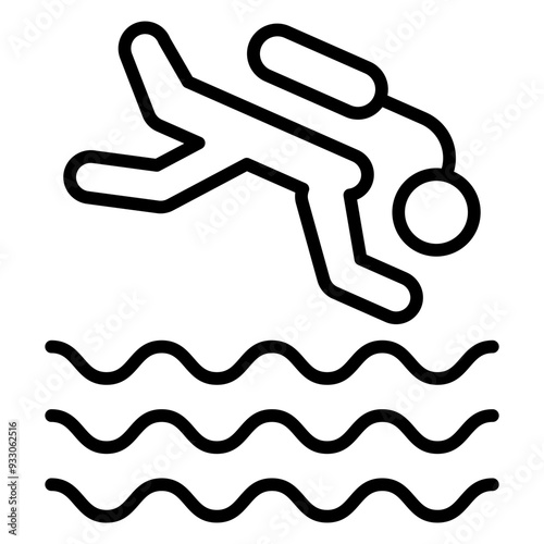 Freediving Icon Style