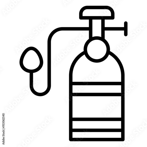 Oxygen Tank Icon Style