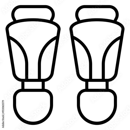 Knee Guards Icon Style