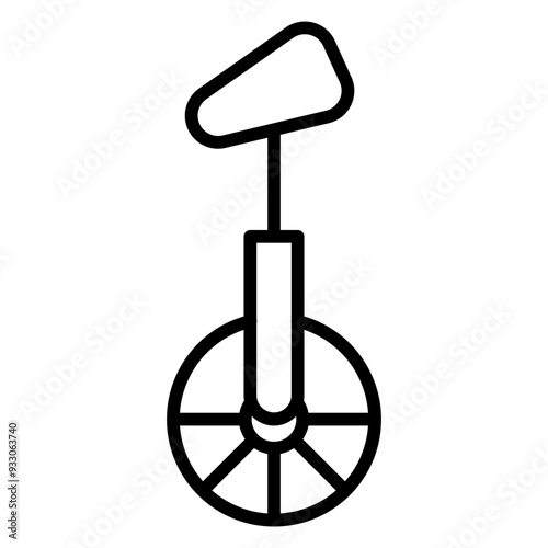 Monocycle Icon Style
