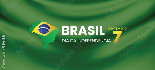 Background for brazilian independence day celebration
