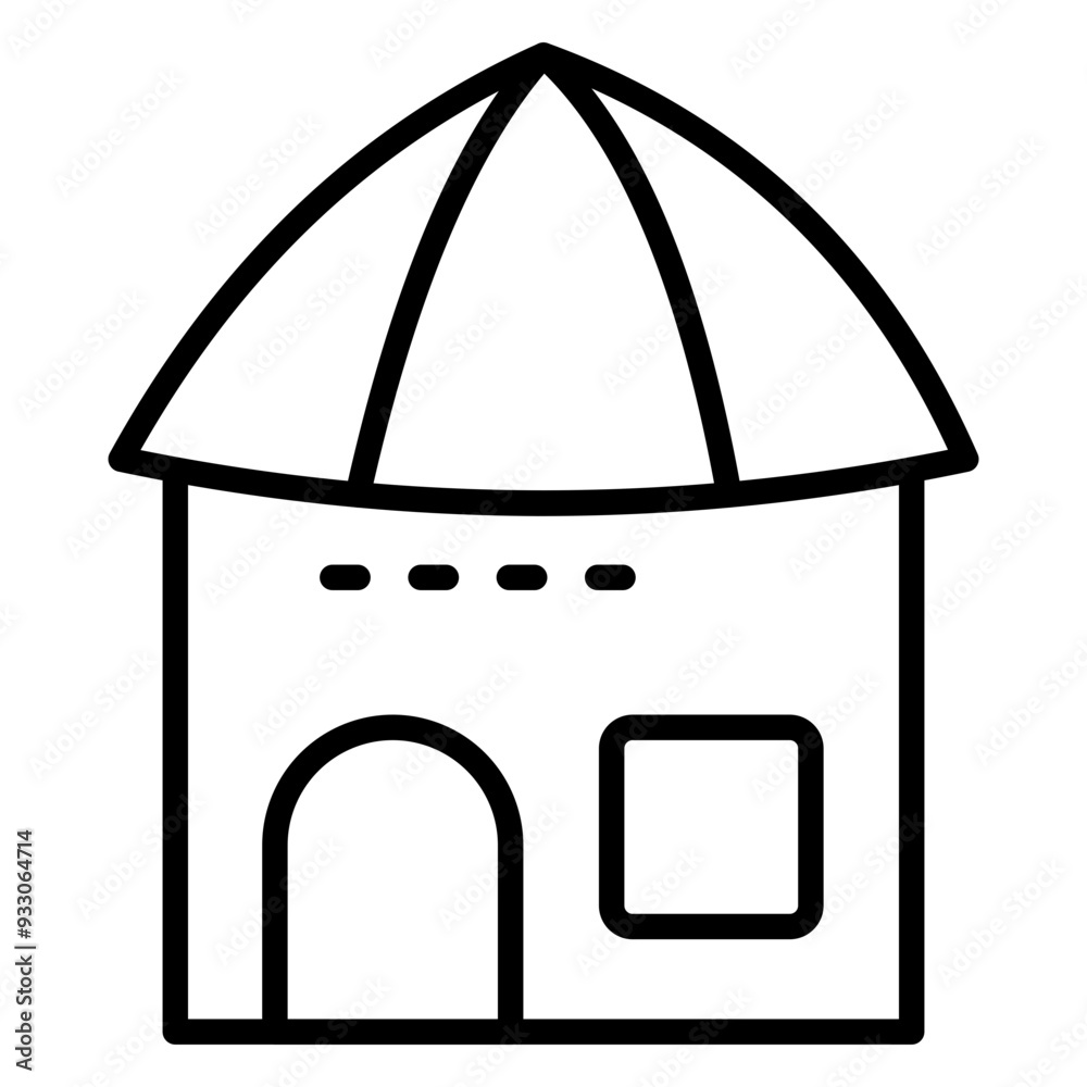 Hut Icon Style Hut Icon Style