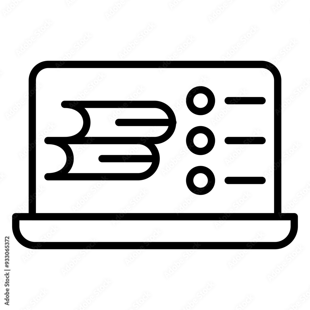 School Laptop Icon Style School Laptop Icon Style