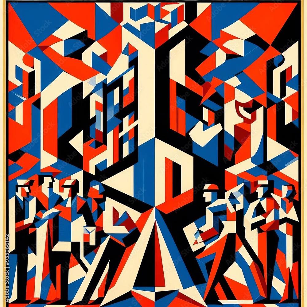 Cubist Election Posters A cubist interpretation of election pos Cubist Election Posters A cubist interpretation of election pos