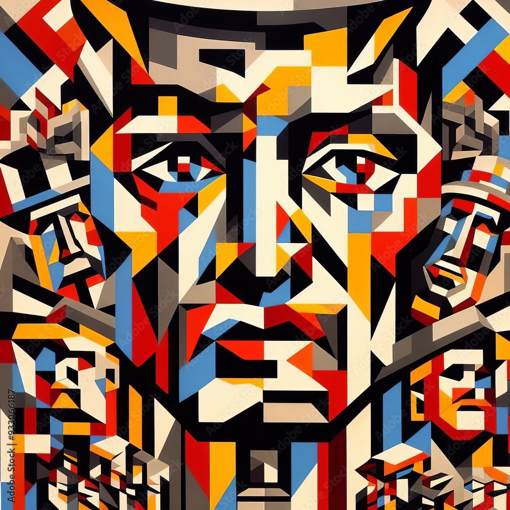 Cubist Election Posters A cubist interpretation of election post Cubist Election Posters A cubist interpretation of election post