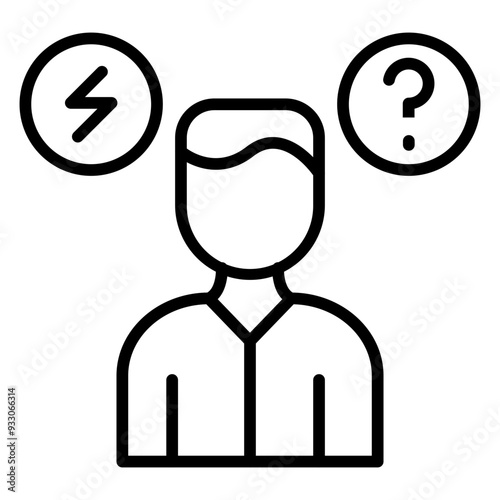 Anxiety Disorder Icon Style