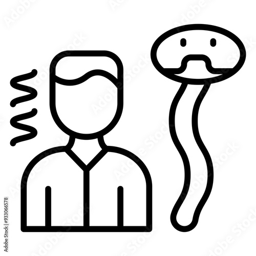 Fear Of Snakes Icon Style