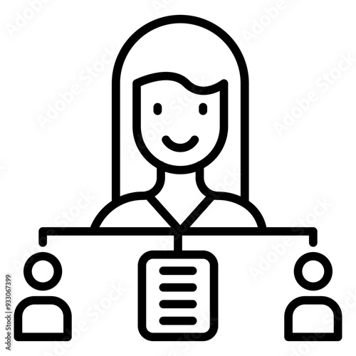 Delegation Of Work Icon Style