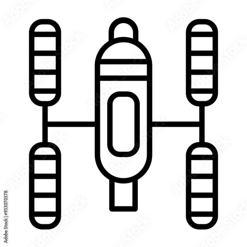 Space Station Icon Style