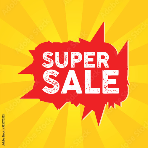 Super sale banner concept