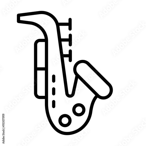 Saxophone Icon Style