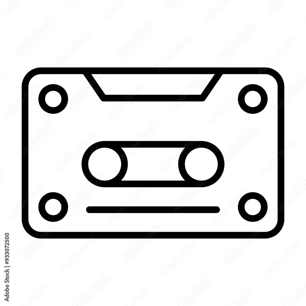 Obraz premium Cassette Icon Style