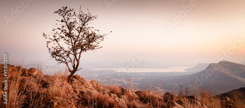 Landscape photograph shot during sunset of Hartbeespoort Dam, North-West Province, South Africa