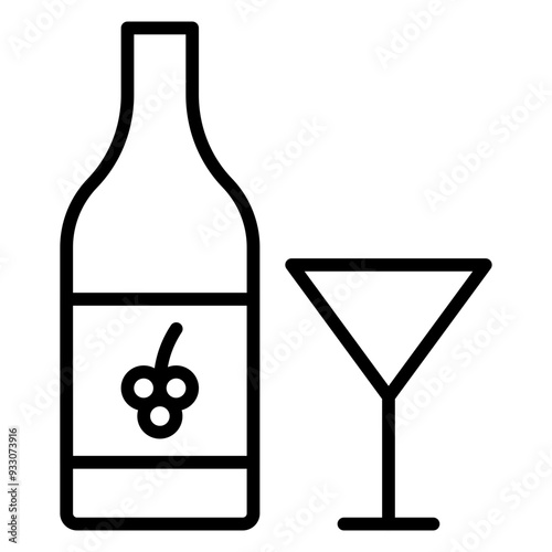 Red Wine Icon Style