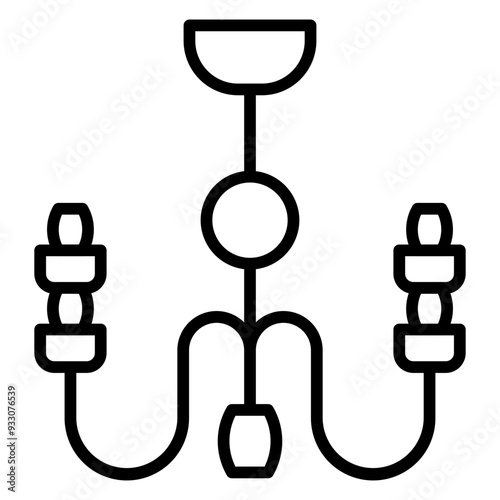 Chandelier Icon Style