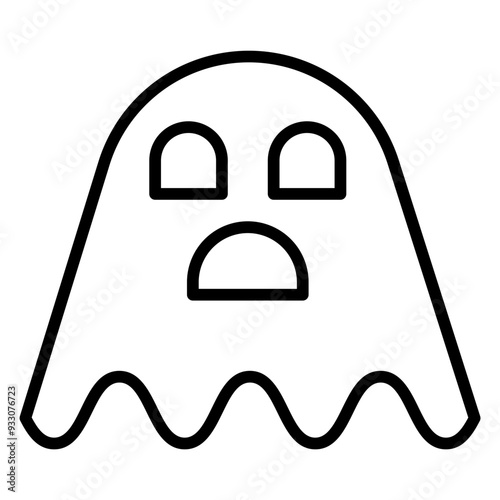 Sad Ghost Icon Style