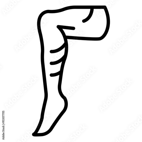 Leg Icon Style