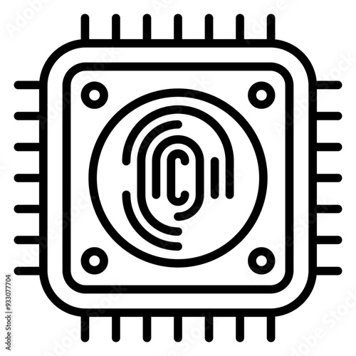Biometric Cpu Icon Style