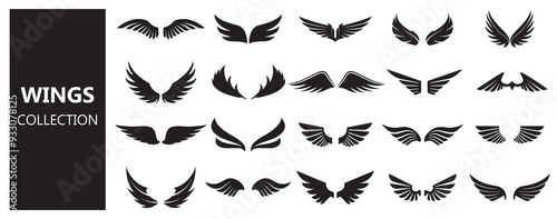 wings logo wings vector 