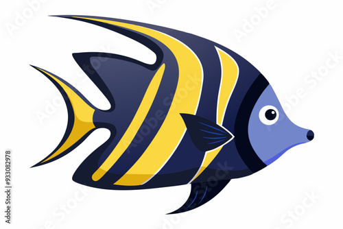 Angelfish vector art and illustration photo