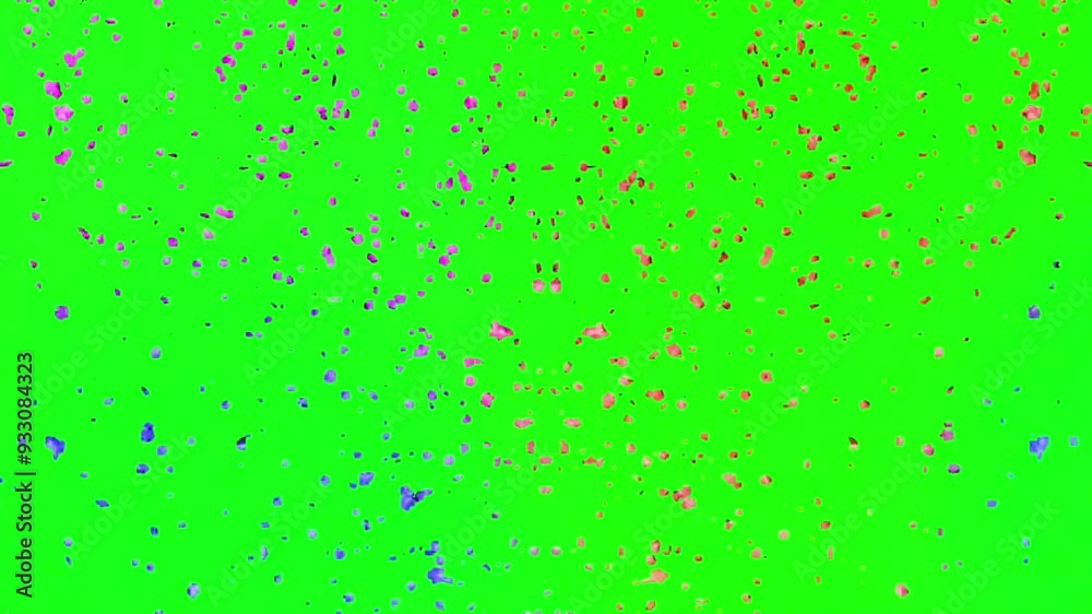 confetti effect party green screen confetti effect party green screen