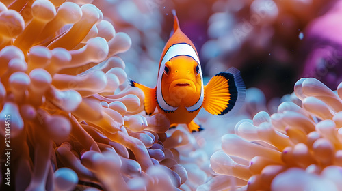 Clownfish in Anemone - Underwater Photo