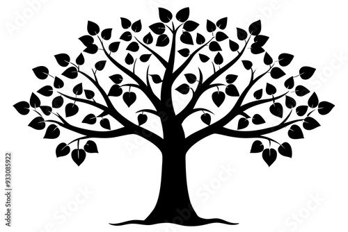 Apple tree vector art and illustration