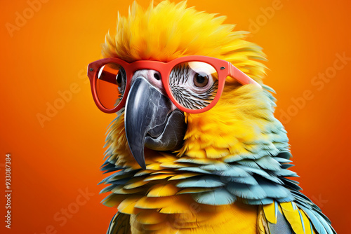 Creative animal concept animal with glasses