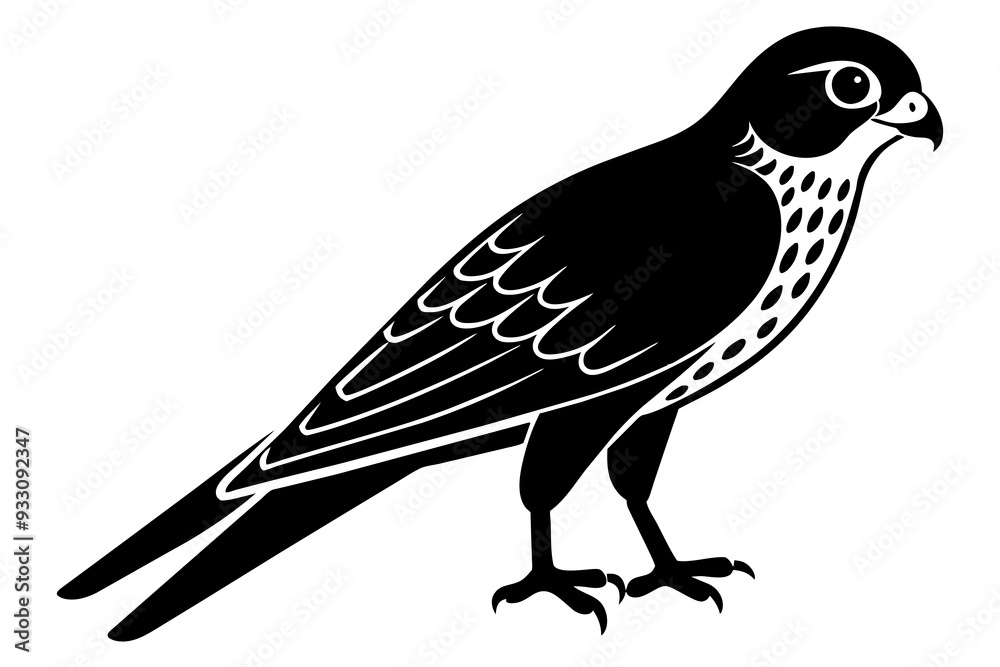 Fototapeta premium kestrel Bird vector art and illustration