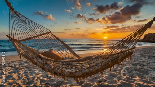  Cozy hammock ocean sunset 