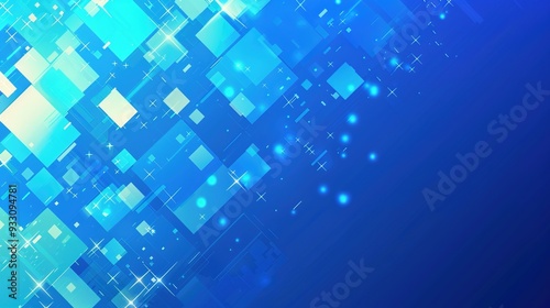 The Striking Technology Blue Geometric Abstract Background  A Visual Symphony of Innovation and Modernity.