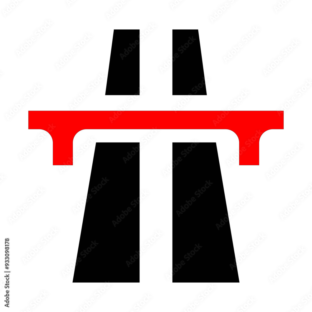 Highway logo. Highway logo.