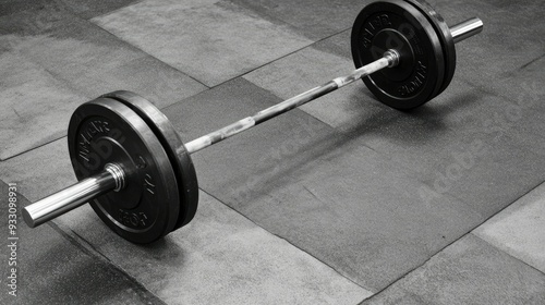 A barbell is a long, straight bar with weights on either end. Itâ€™s essential for performing compound exercises like squats and bench presses photo