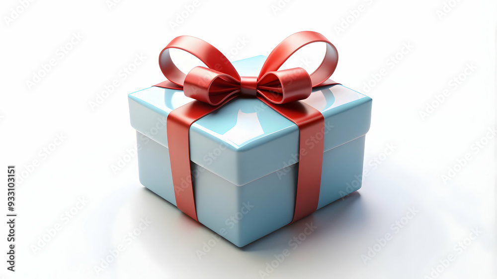 3d Flat icon as Gift box and a ribbon symbolizing thank you gift with ample space for text. concept as A gift box and a ribbon representing a thank you gift with room for writing. isolated white backg 3d Flat icon as Gift box and a ribbon symbolizing thank you gift with ample space for text. concept as A gift box and a ribbon representing a thank you gift with room for writing. isolated white backg