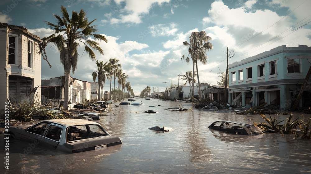 Heavy Rain Disaster Examples hurricane natural disaster rainstorm flooding typhoon urban city town ...