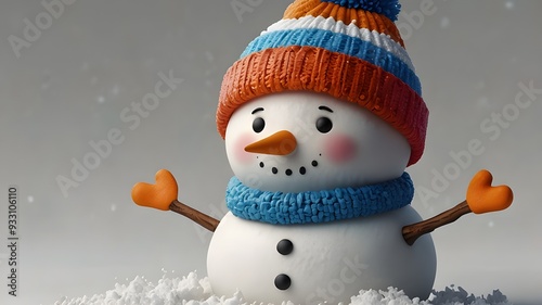 snowman with hat
