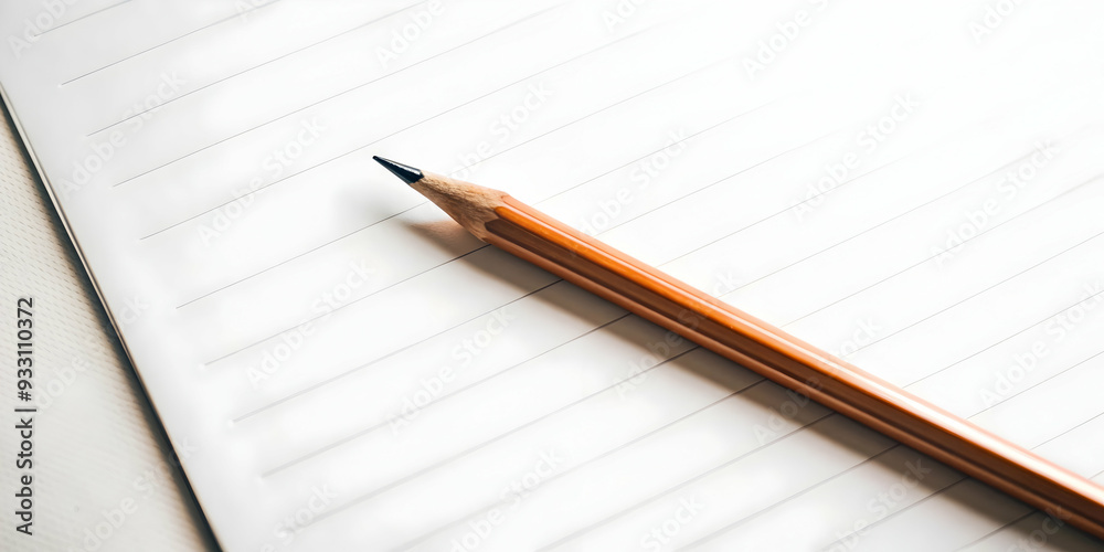 3d Flat icon as Pencil and paper symbolizing drawing and planning with ample space for text. concept as A pencil and a sheet of paper representing the fundamentals of drawing and planning with room fo 3d Flat icon as Pencil and paper symbolizing drawing and planning with ample space for text. concept as A pencil and a sheet of paper representing the fundamentals of drawing and planning with room fo