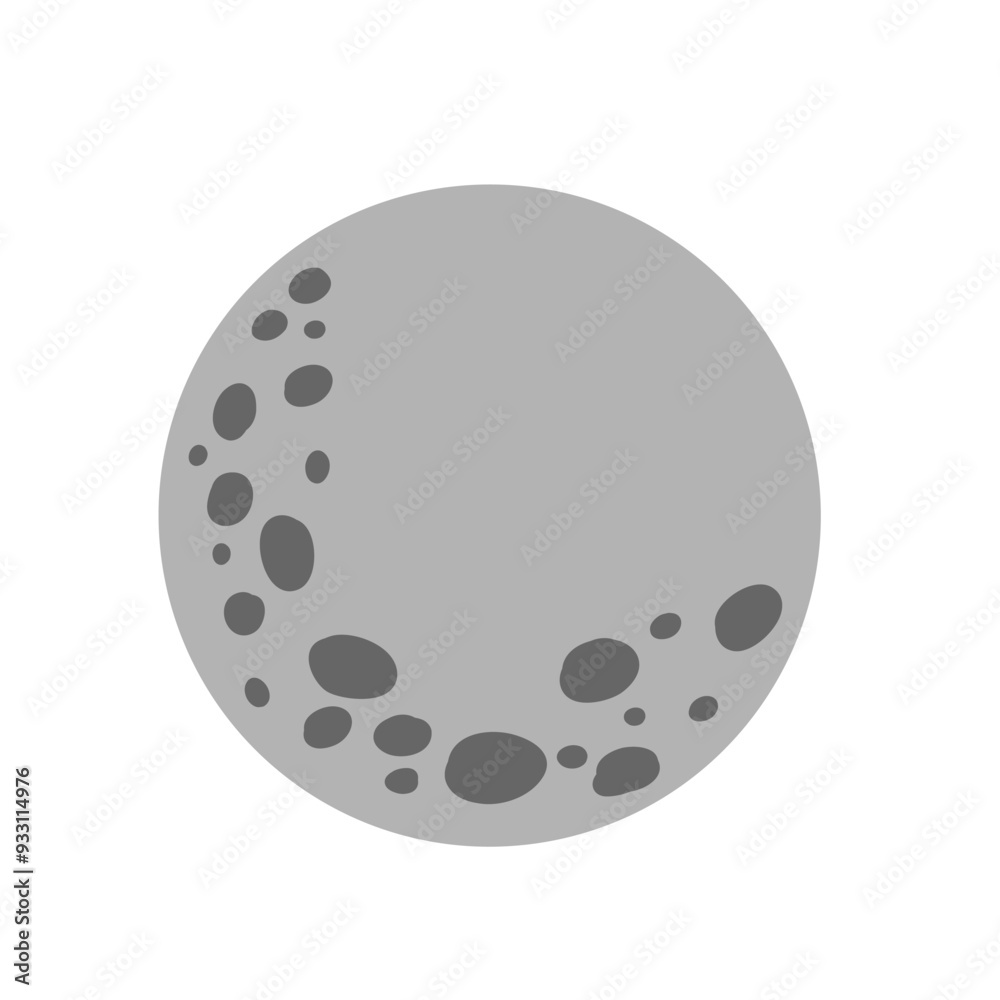 Obraz premium Moon icon vector. Celestial Moon illustration sign. Retro Moon symbol or logo.
