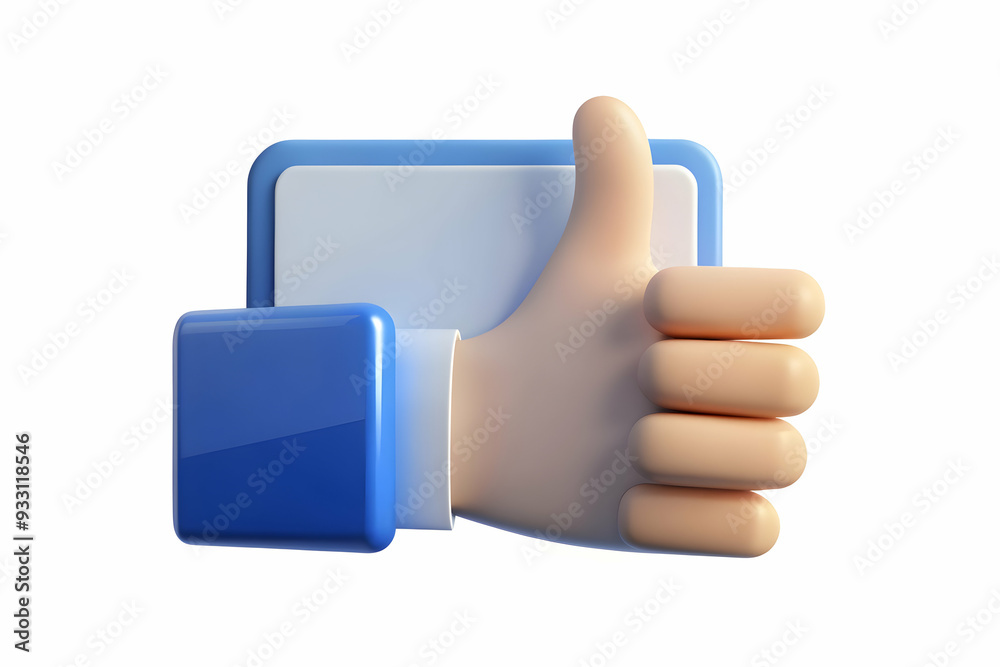 3d Flat icon as Thumbs up and a thank you sign symbolizing approval and gratitude with ample space for text. concept as A thumbs up icon and a thank you sign representing approval and gratitude with b