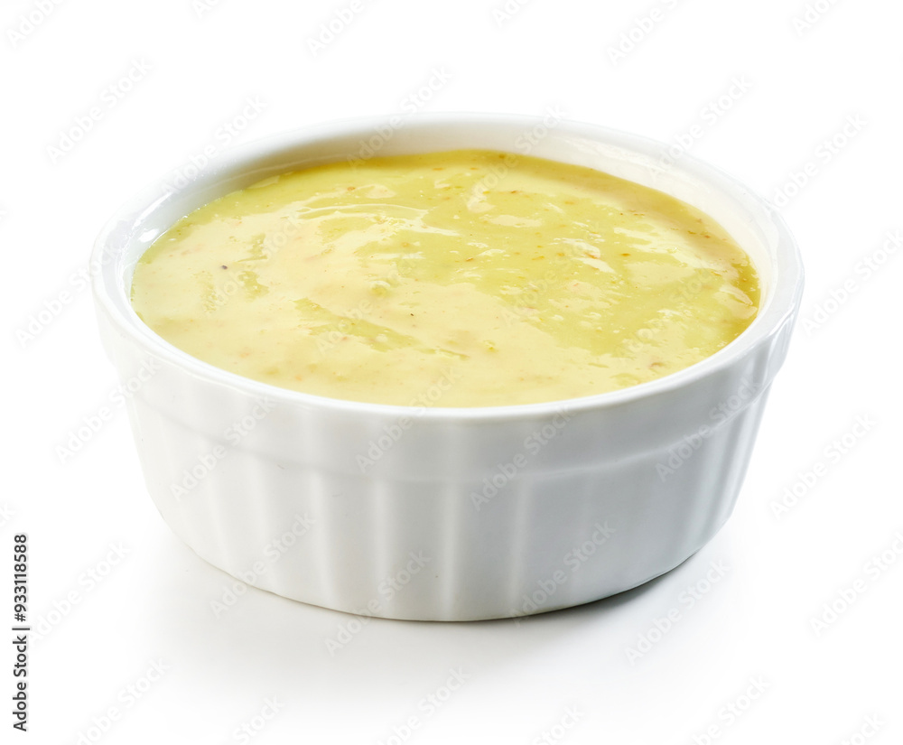 bowl of garlic sauce bowl of garlic sauce
