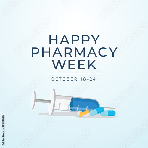 vector graphic of Pharmacy Week ideal for Pharmacy Week celebration.