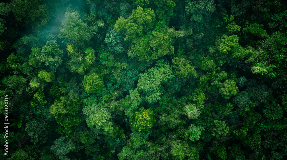 Aerial view of Amazon rainforest canopy Aerial view of Amazon rainforest canopy