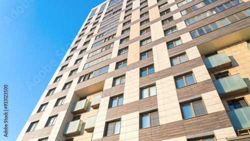 Photography Moscow, March 19 2024, A large building with many windows and a balcony
