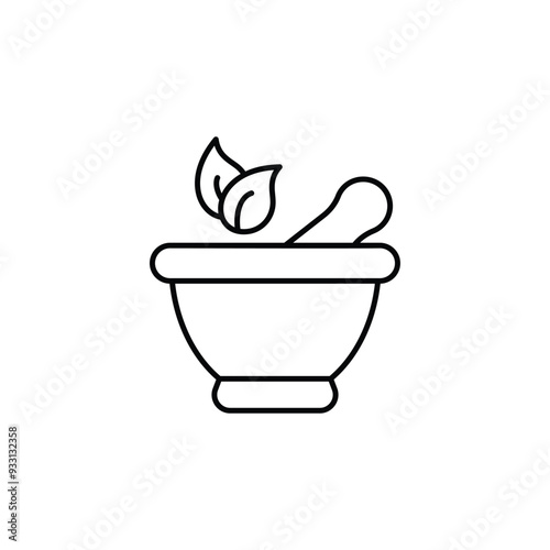 Alternative Medicine icon design with white background stock illustration