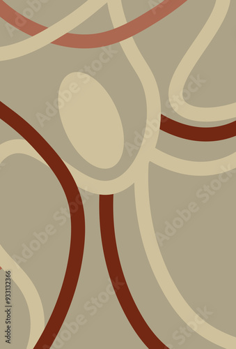 Abstract line wallpaper. Abstract vector. Simplicity. Backdrop. Gift wrap.Postcard. Graphic design. Multicolour.Fabric.Decorative. Earth tone colour.Wave pattern. Ornament. Dynamic.Contemporary.Brown.