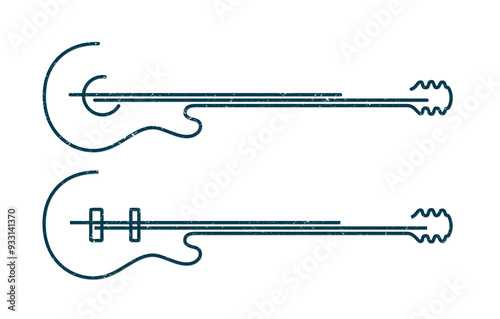 The symbol of a stylized classical guitar.