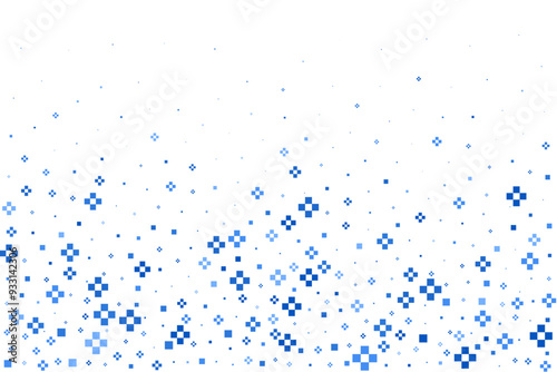Medical cross background. Abstract vector pattern for hospital and pharmacy symbols. Blue math pluses border on white backdrop. Seamless ornament for website design.