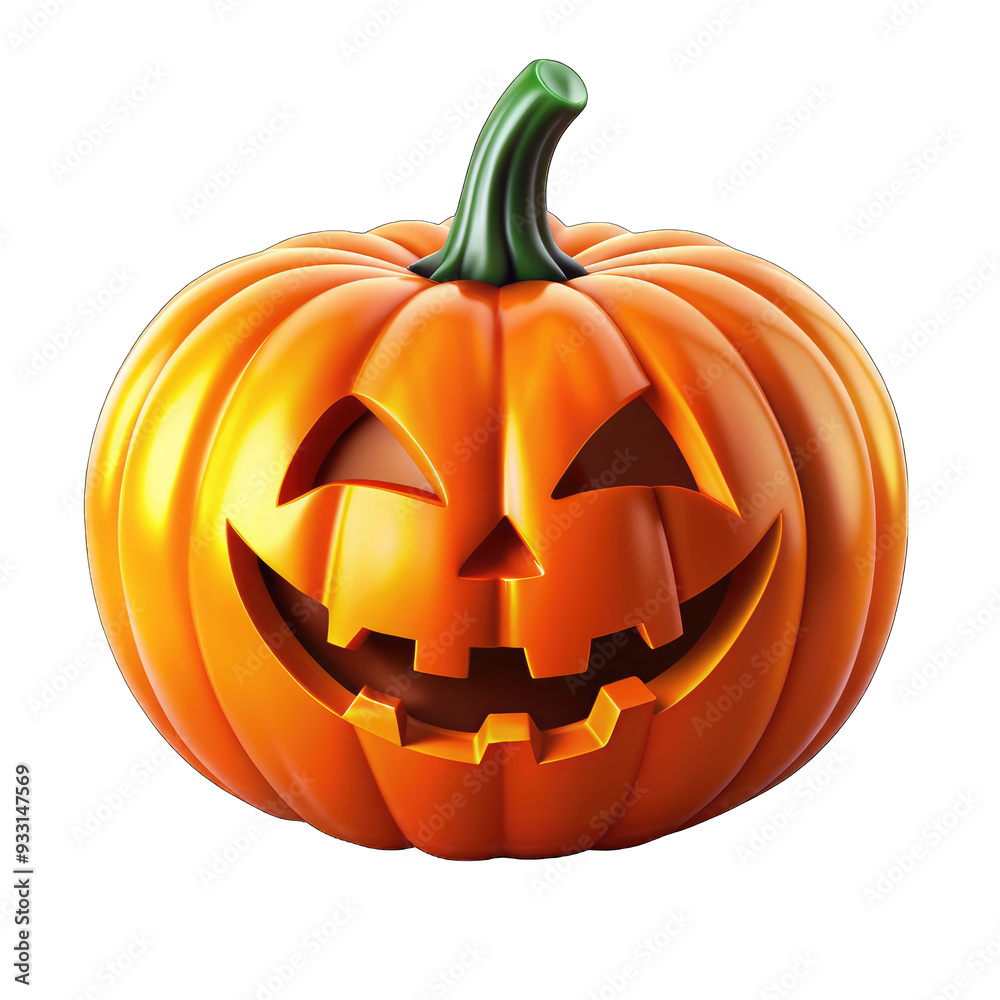 Fototapeta premium illustrations with autumn pumpkins without background for Halloween celebration