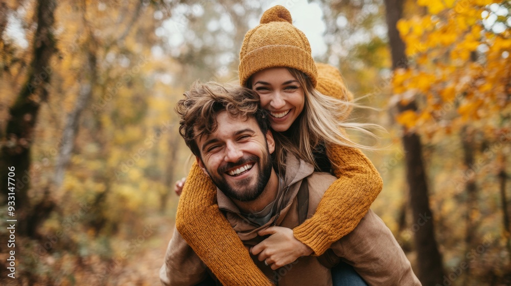 © Natalia - A couple in the autumn forest © Natalia - A couple in the autumn forest