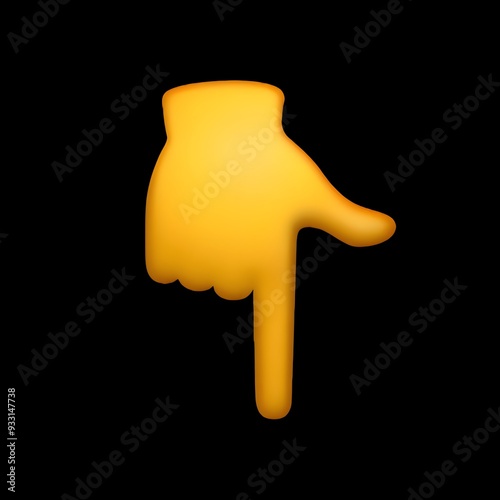 Down Pointing Hand Emoji

